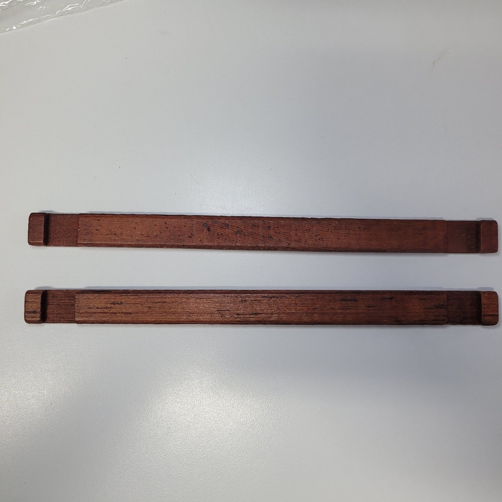 Replacement Flat Hammered Building Logs 10.5 Inch Wood 2pc Toy Construction